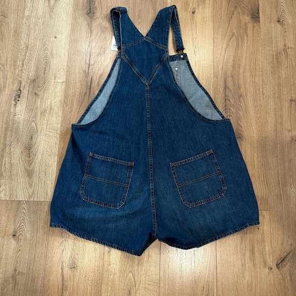 XXL Old Navy Dark Blue Denim Short Overalls - Picture 2 of 3